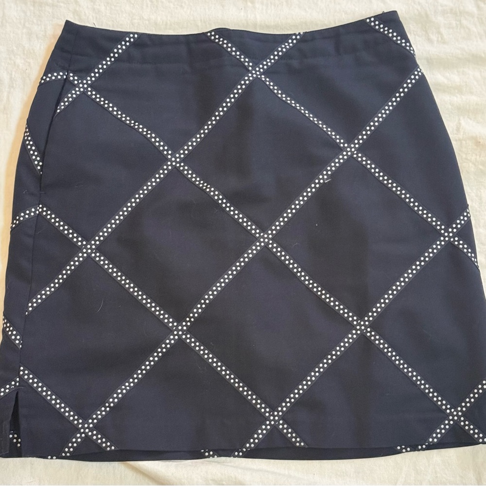 EP Pro Golf Skirt Navy Diamond Dot Print Size 4 Athletic Stretch Skort Athletic